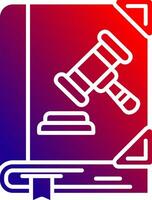 Crime Solid Gradient Icon vector