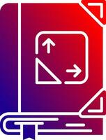 Trigonometry Solid Gradient Icon vector