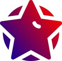 Star Solid Gradient Icon vector