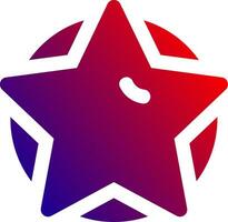 Star Solid Gradient Icon vector