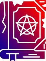 Magic book Solid Gradient Icon vector