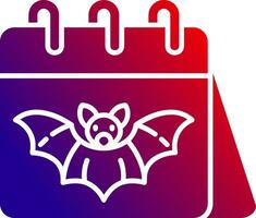 Demon Solid Gradient Icon vector