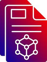 3d Solid Gradient Icon vector
