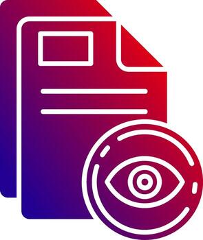Read Solid Gradient Icon vector