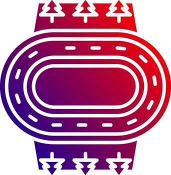 Limit Solid Gradient Icon vector