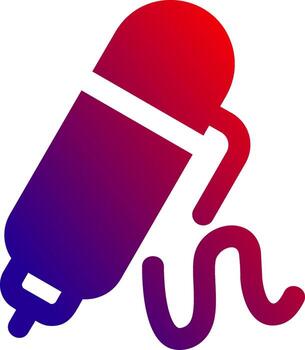 Pen draw Solid Gradient Icon vector