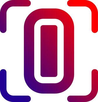 Portrait setting Solid Gradient Icon vector