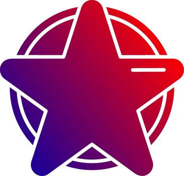 favorito sólido degradado icono vector