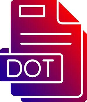 punto sólido degradado icono vector