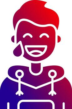 Sweat Solid Gradient Icon vector
