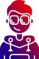 Cool Solid Gradient Icon vector