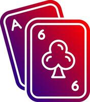 Poker Solid Gradient Icon vector