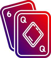 Poker Solid Gradient Icon vector
