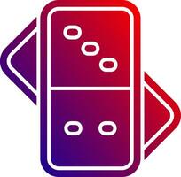 Domino Solid Gradient Icon vector