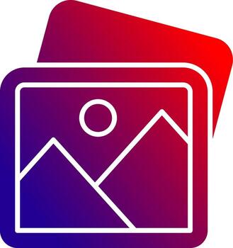 Picture Solid Gradient Icon vector