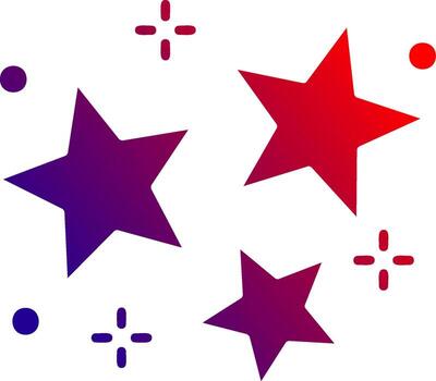 Star Solid Gradient Icon vector
