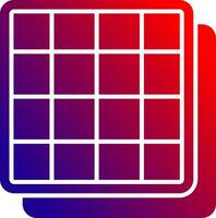 Grid Solid Gradient Icon vector