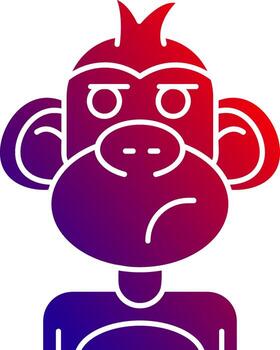 Liar Solid Gradient Icon vector