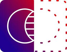 Opacity Solid Gradient Icon vector