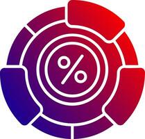 Ratio Solid Gradient Icon vector
