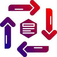 Infographic elements Solid Gradient Icon vector