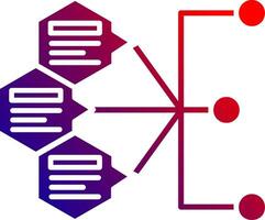 Index Solid Gradient Icon vector
