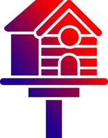 Bird house Solid Gradient Icon vector