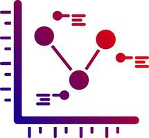 Chart Solid Gradient Icon vector
