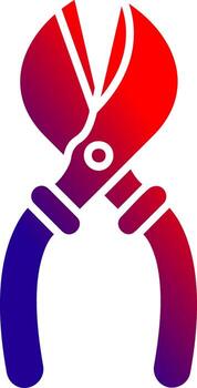 Scissors Solid Gradient Icon vector