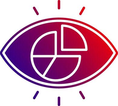 Viscualisation Solid Gradient Icon vector