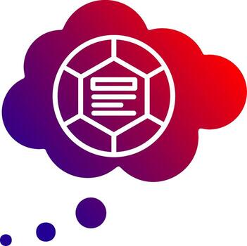 Speech bubbles Solid Gradient Icon vector