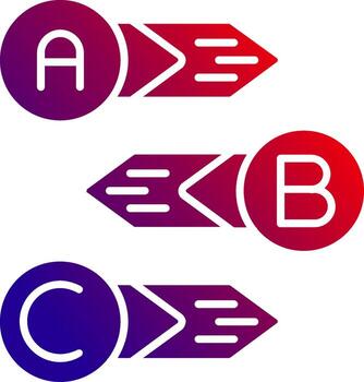 Diagram Solid Gradient Icon vector