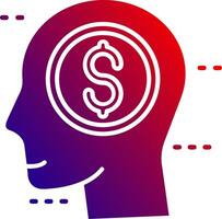 Greed Solid Gradient Icon vector