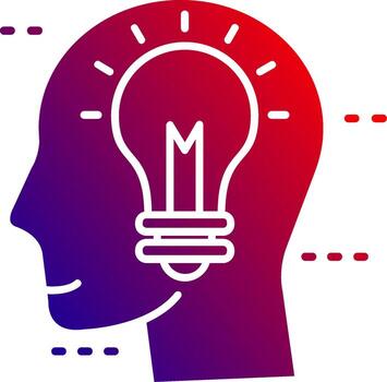 Idea Solid Gradient Icon vector