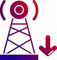 Signal Solid Gradient Icon vector