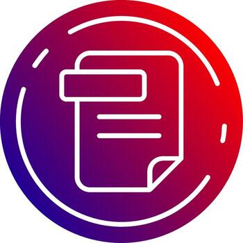 Doc Solid Gradient Icon vector