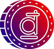 Dong Solid Gradient Icon vector