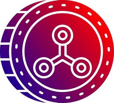 Rippie Solid Gradient Icon vector