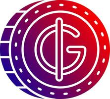 Guarani Solid Gradient Icon vector