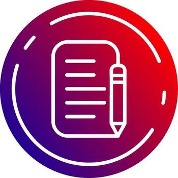 Registrarse sólido degradado icono vector