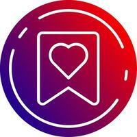 Favourite Solid Gradient Icon vector