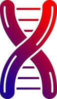 Dna Solid Gradient Icon vector