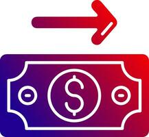 Payment Solid Gradient Icon vector