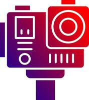 Action camera Solid Gradient Icon vector