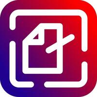 Edit file Solid Gradient Icon vector