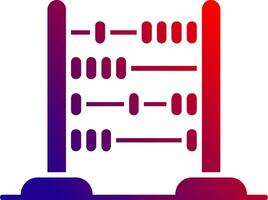 Abacus Solid Gradient Icon vector