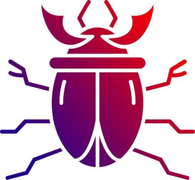 Beetle Solid Gradient Icon vector