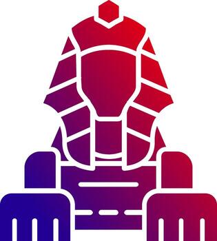 Sphinx Solid Gradient Icon vector