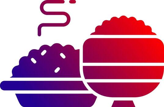 Meal Solid Gradient Icon vector