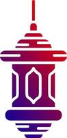 Lantern Solid Gradient Icon vector